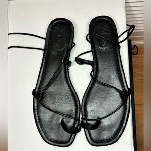 Jcrew Women’s Black Leather Sandals